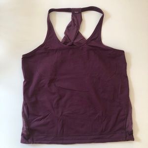 Lululemon Racerback Mesh Tank Drawstring size 6